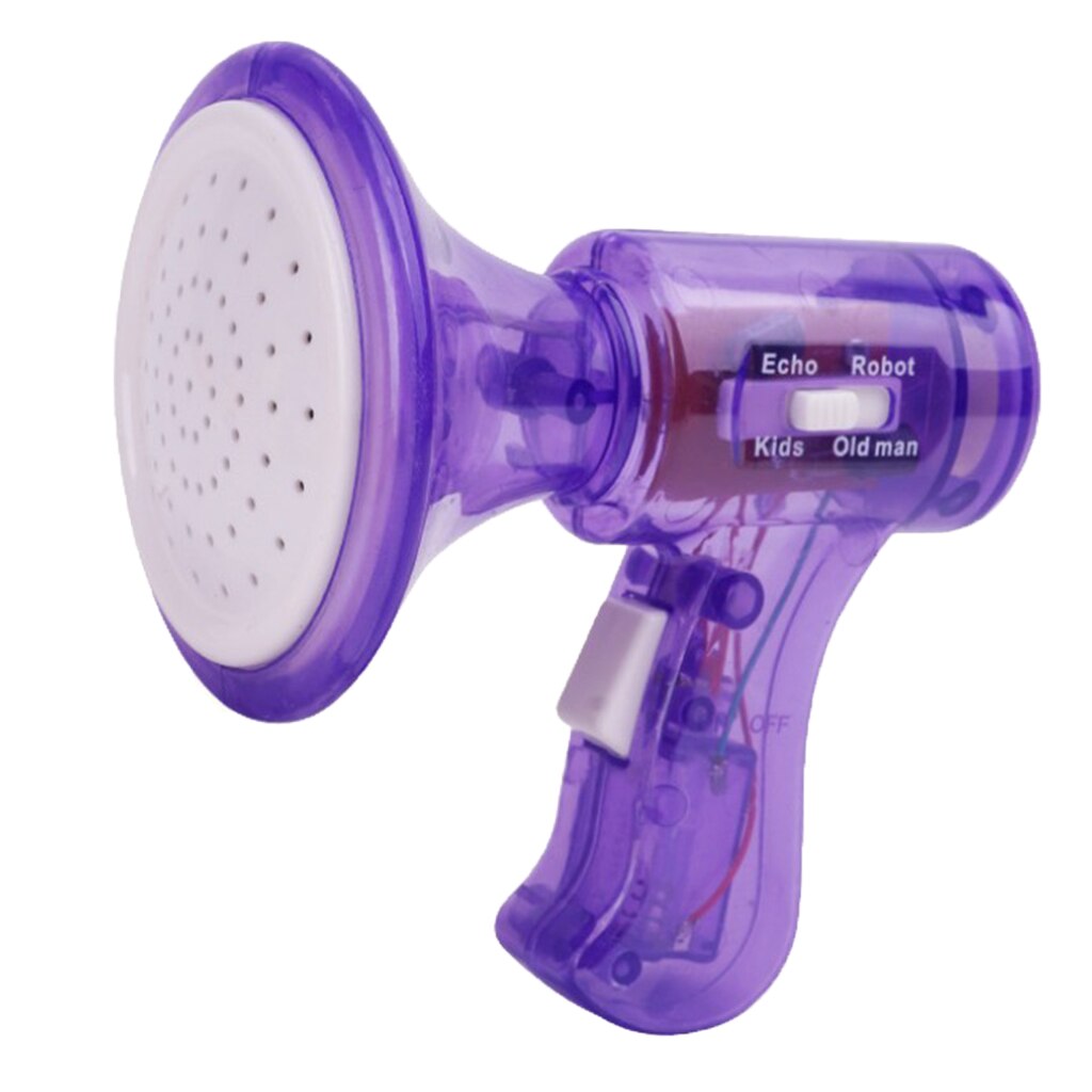 Multi Voice Changer Amplifier 4 Different Voices Toy Loudspeaker Speaker: Purple