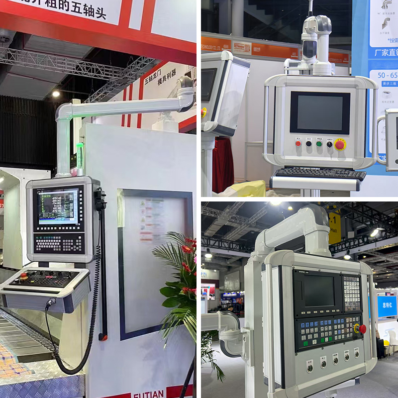 HMI enclosures/suspension arms enclosures and suspension arm systems Support arm systems for command enclosures and display pane