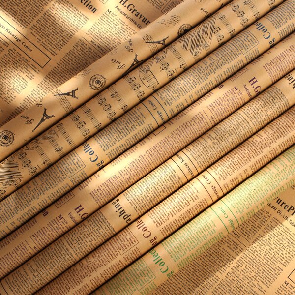 7pcs Yellowish Nostalgic English Newspaper Set 50*70cm Food Photography Background Props Fotografia Foto Studio for Photo Shoot: Default Title