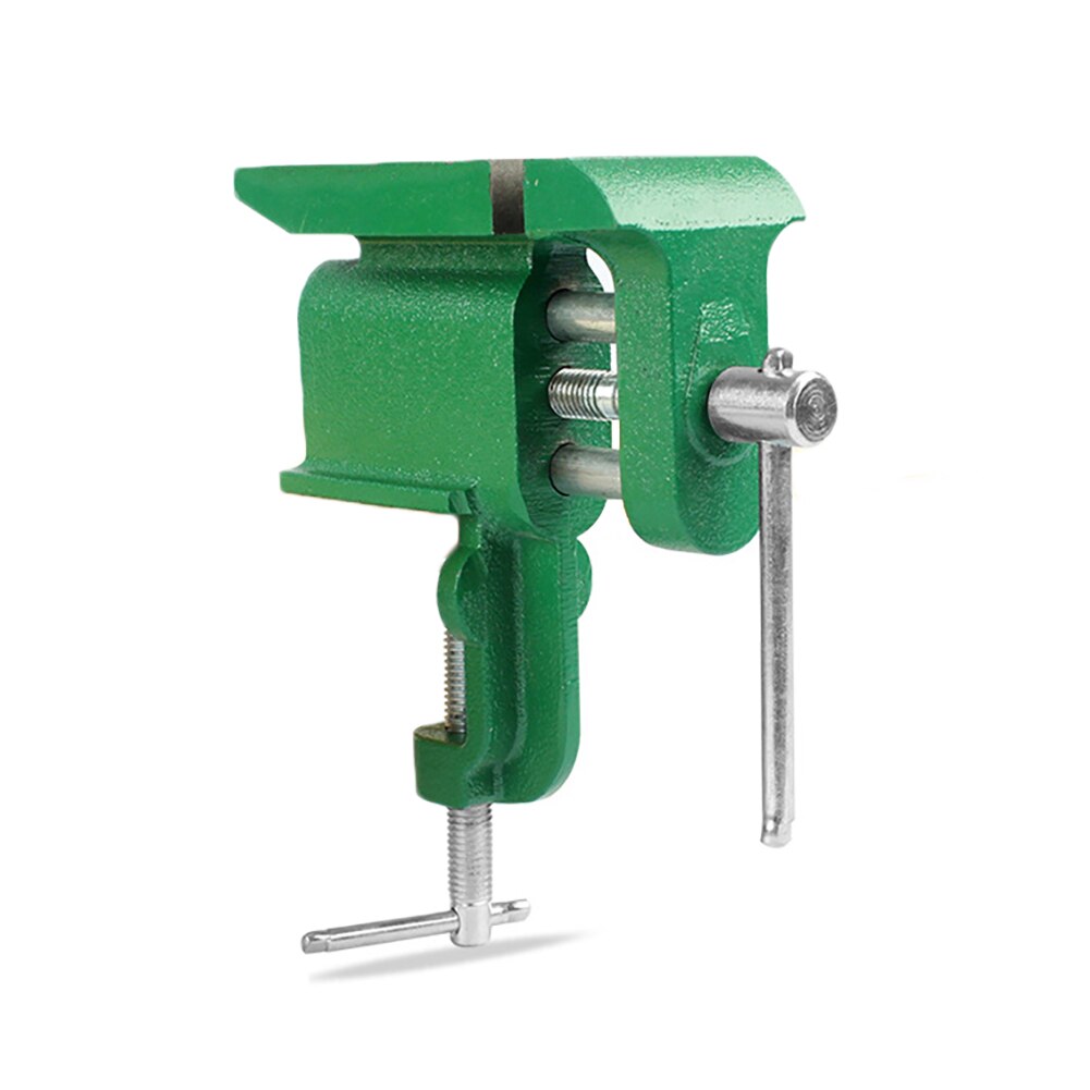 Table Vice Bench Vise DIY For Jewelry Adjust Hand Tool Supplies Sculpture Craft Carving Opening Parallel Cast Iron Bench Vise: Blue