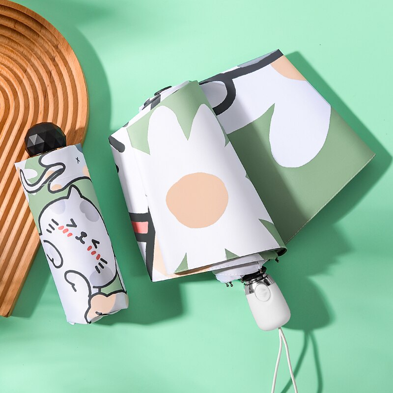 Sun umbrella sun protection UV protection female sun umbrella sun umbrella ultra light compact portable folding