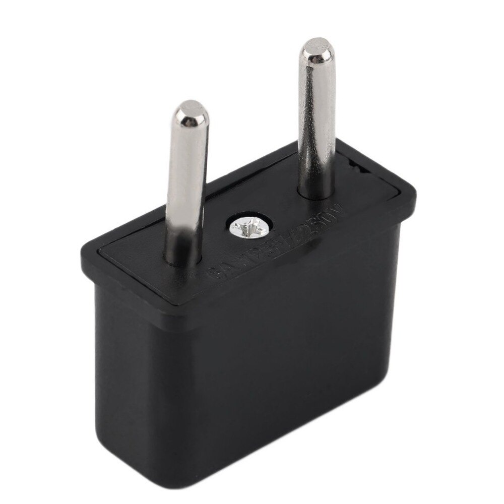 Universal enchufe USA a EU EE. UU. A Europa 220V de blanco de la pared de la energía del cargador de CA adaptador de convertidor 2 ronda hembra Pin