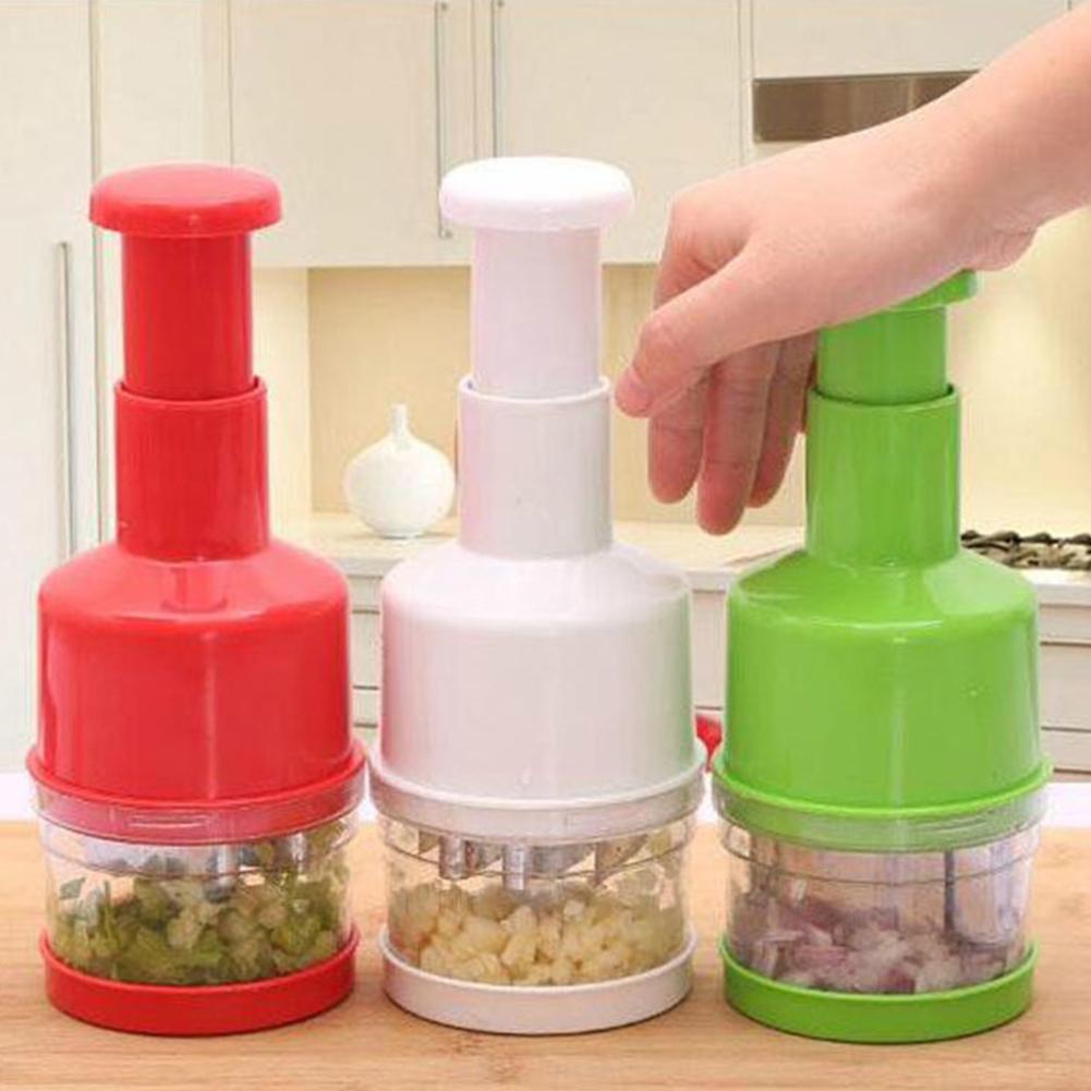 Edelstahl Hand-Gedrückt Gemüse Cutter Lebensmittel Zerhacker Für Schneiden Zwiebel Und Hacken Gemüse Multifunktionale Küche Werkzeug