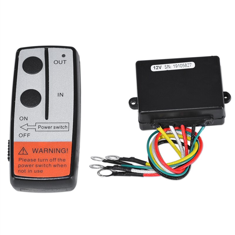 12V Universal Car Wireless Winch Electric Remote Control With Manual Transmitter Set Truck ATV SUV Truck Vehicle Trailer Kit