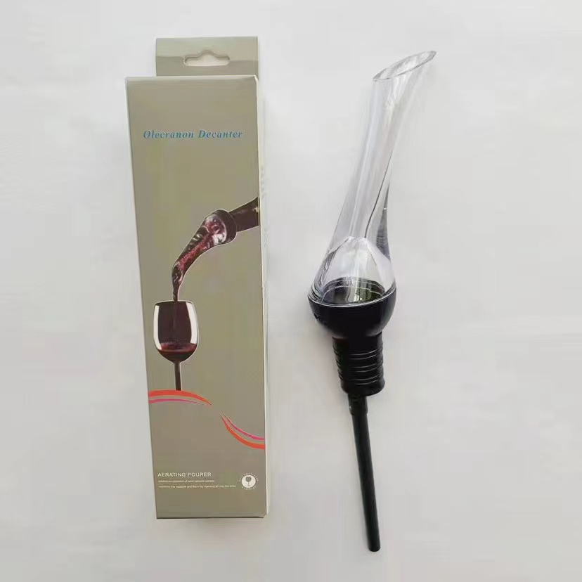 Décanteur de vin rouge magique , verseur avec support de filtre, distributeur d'aérateur d'air rapide pour la maison, ensemble essentiel de Bar à manger: Rose