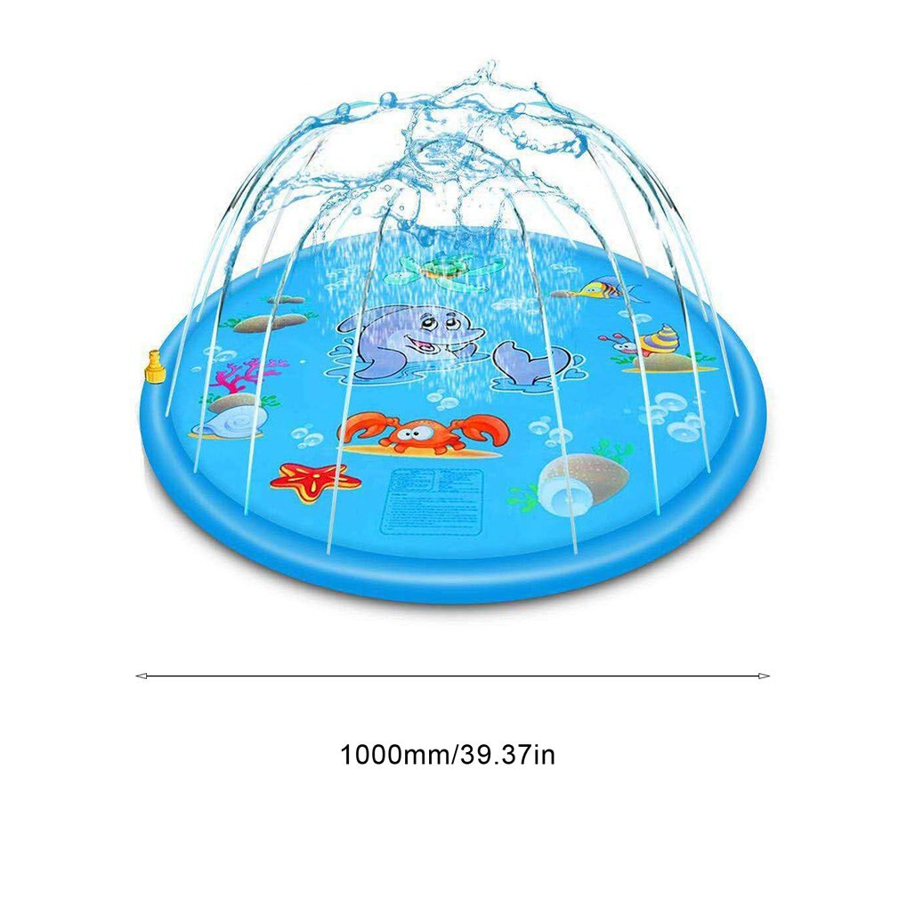 Summer Children'S Play Mat Outdoor Sprinkler Pool Grass Sprinkler Mat Outdoor Sprinkler Thickened Mat: 100cm