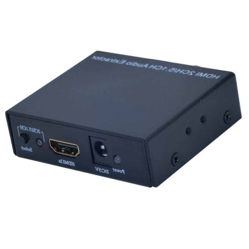 Hdmi O Splitter Naar Glasvezel Coaxiale 3.5 Naar Hdmi 4K Video Decoder Converter (Eu Plug)