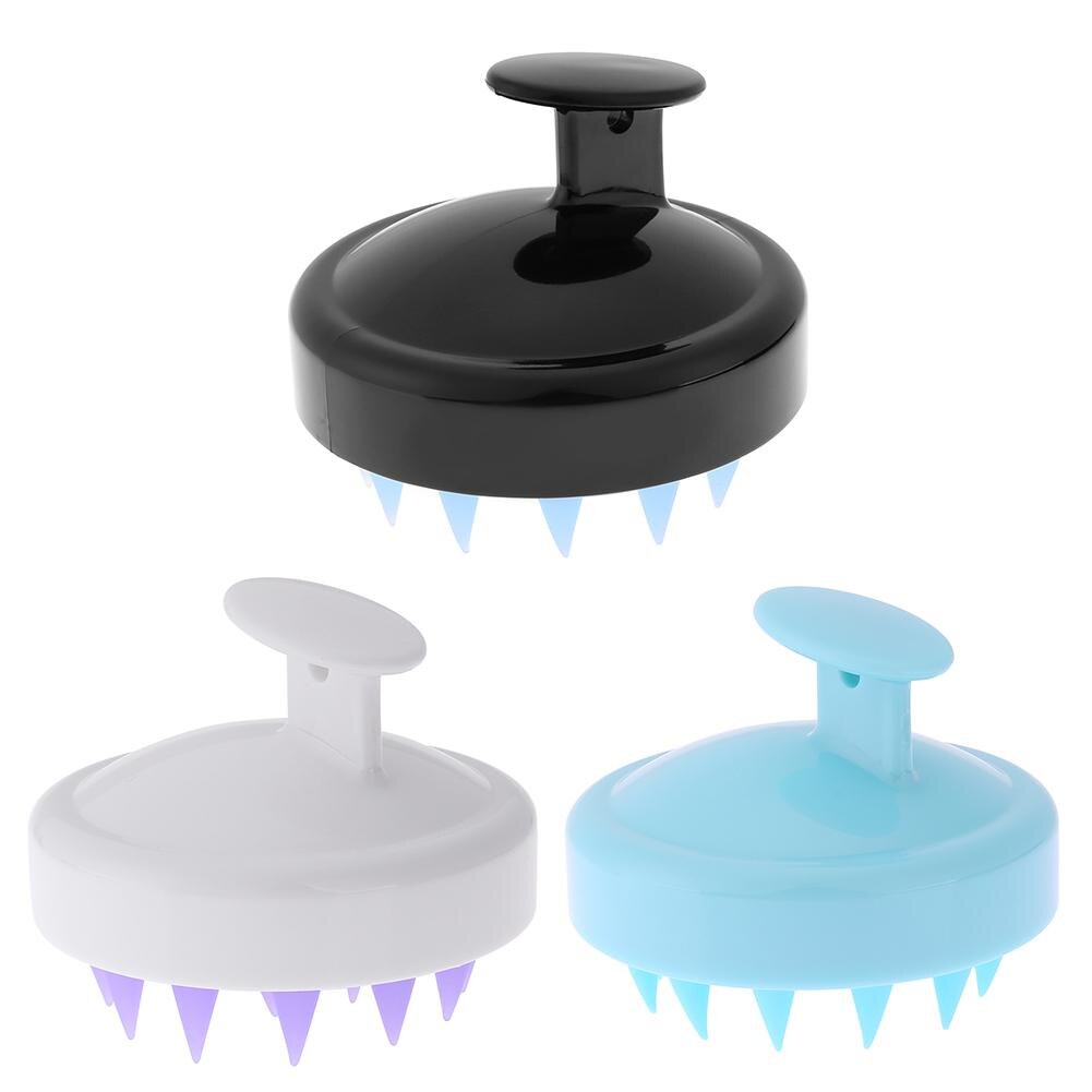 Brosse de lavage des cheveux en Silicone, 1 pièce, peigne de Massage pour la tête et le corps