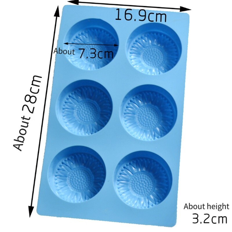 Molde de silicona para jabón de margaritas y flores, molde de bricolaje hecho a mano, herramientas para Fondant, decoraciones para pasteles, moldes para velas, suministros para hacer jabón: Default Title