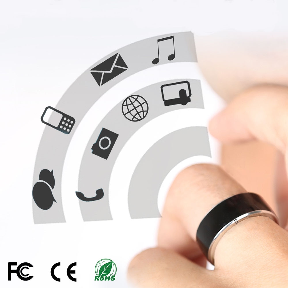 Jakcom R3F Wearable Devices NFC Smart Ring Anillos White Black Wear for Samsung Xiaomi Sony LG IOS Android Window NFC Phone
