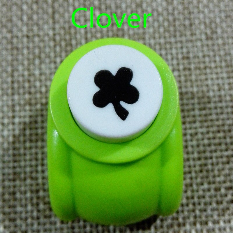 1 PCS Kid Child Mini Printing Paper Hand Shaper Scrapbook Tags Cards Craft DIY Punch Cutter Tool 16 Styles: clover