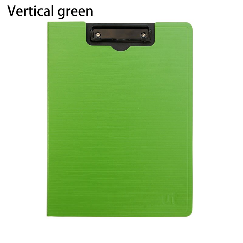 A4 Professionele Zakelijke Klassieke Bestandsmap Document Organizer Clip Bestand 325*242mm Clip Map Board School Kantoorbenodigdheden: vertical green