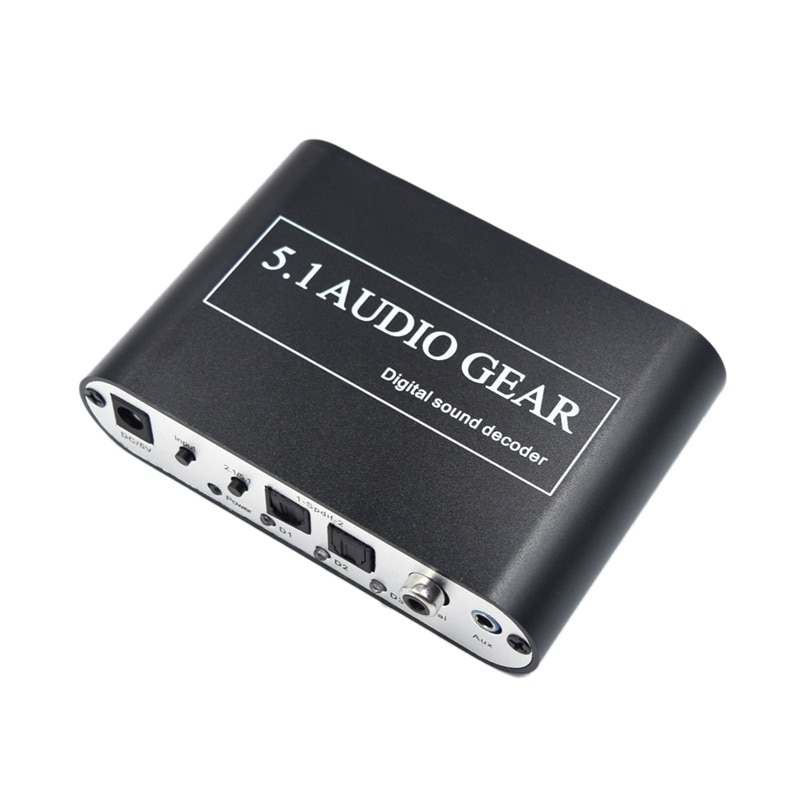 5.1 o gir digital lyd o dekoder digital til analog o dekoder dac optisk koaksial usb-inngang  til 5.1ch analog(eu-plugg: misligholde tittel