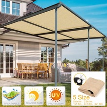 5 Size Anti-UV Block Sun Shelter Sail Canopy Outdoor Camping Yard Garden Patio Pool Sunshade Protection Awning Sunscreen