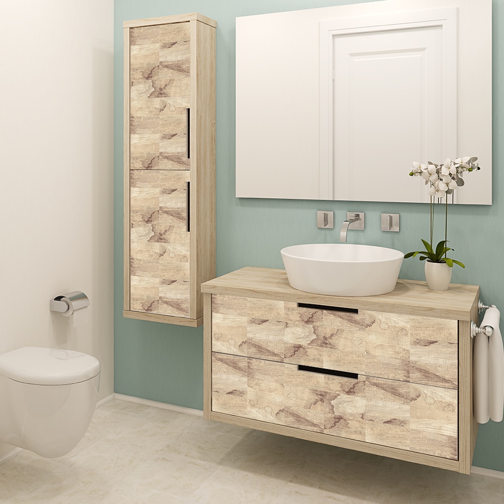 Funlife miljøvenlige vandtætte pvc vægskilte trækorn selvklæbende selvklæbende klistermærker til væg og fliser og møblers dekorationer