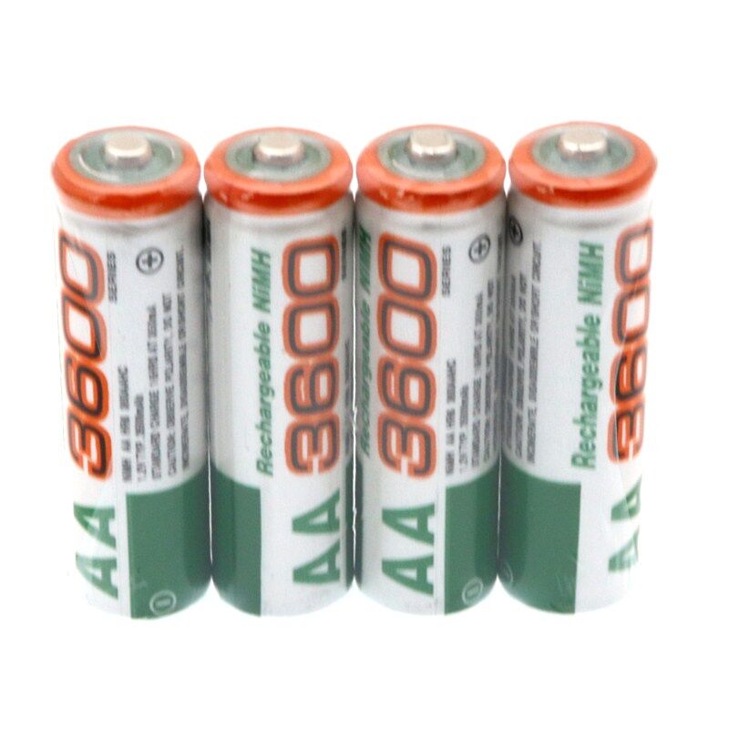 2~ 12 PCS Rechargeable AA 3600 AA Ni-MH 1.2V 3600mAh Ni-MH 2A Rechargeable Battery Rechargeable Batteries for Camera
