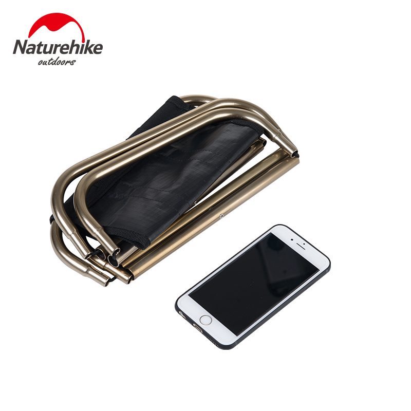 Naturehike fabrik butik udendørs bærbar oxford aluminium folde trin skammel camping fiske stol camping udstyr 243g