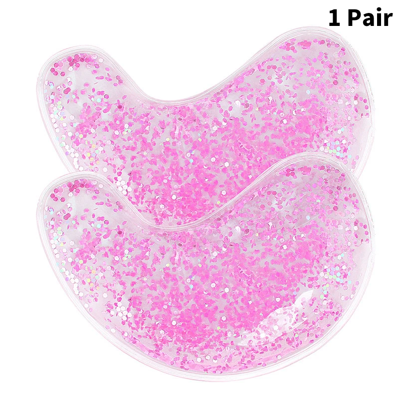 Gel Eye Bag Patch Reusable Gel Eye Ice Pack Cold Eye Patches Reusable Gel Eye Cooler Heater Patches Relieves Puffiness: Red