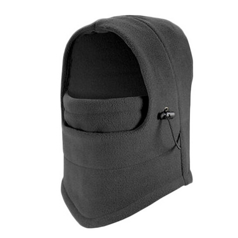 Warm Cap Winter Men Women Hats Waterproof Thermal Fleece Balaclava Hat Hooded Neck Warmer Hiking Scarves: grey