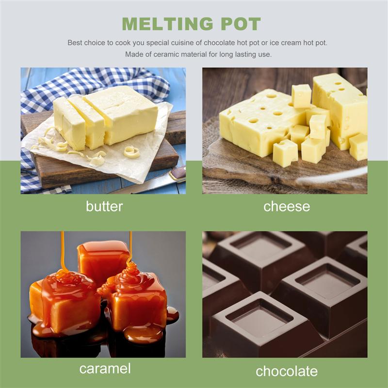 1 Set Kaas Smelten Pot Keramische Boter Chocolade Pot Smelten Kachel Hagen Dazs Pot Kaas Pot Smelten oven