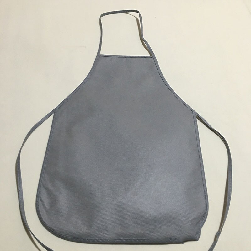 Unisex Colorful Children Aprons Waterproof Non-Woven Fabric Painting Kids Apron for Activities Art Painting Class Craft: grey