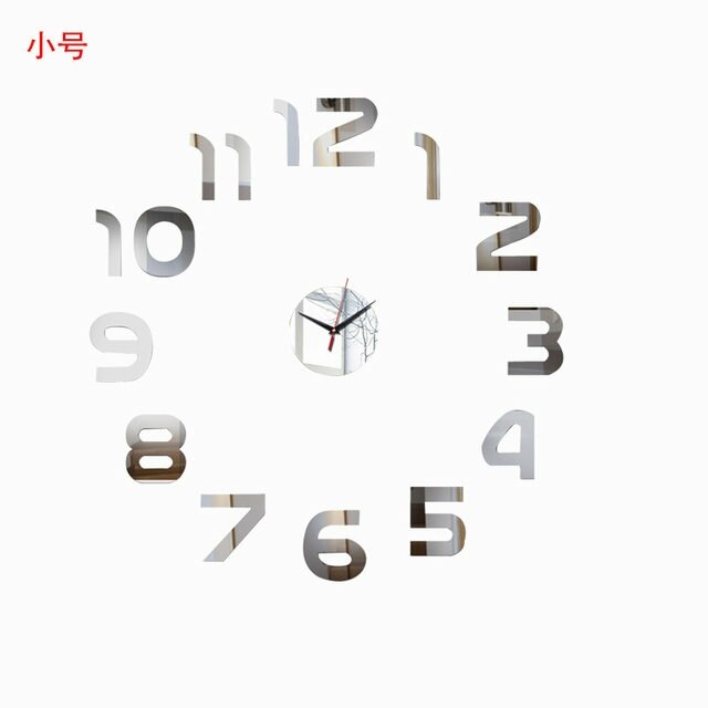 3D horloge murale miroir Stickers muraux salon Quartz montre décoration pour la maison bricolage horloges autocollant reloj de pared: 10