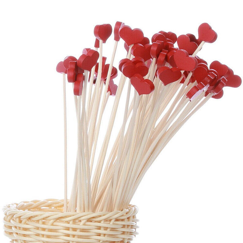 20 Pcs Rood Hart Reed Geurverspreider Vervanging Sticks Houten Rotan Home Decor Speciale Accessoires Rotan