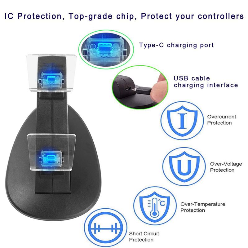 Voor nintendo switch pro controller oplader - dual controller oplader oplaadstation voor nintendo switch pro controller