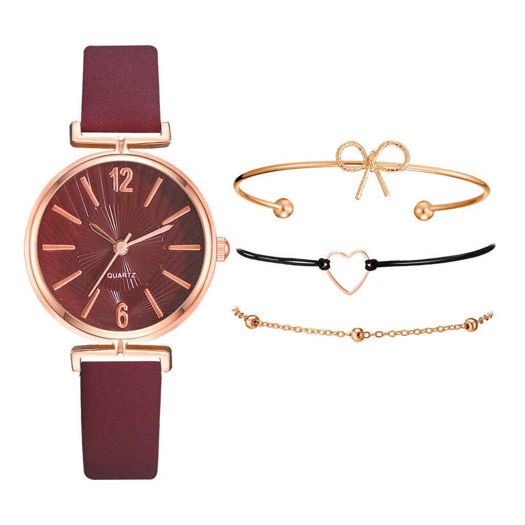 Reloj Mujer Vrouwen Horloge Mode Kleine En Delicate Europese Schoonheid Eenvoudige Casual Armband Horloge Pak Reloj Inteligente Mujer: A