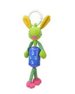 Sozzy Top Kinder Spielzeug, kinder weihnachten weiche Tiere bett auto Hängen Ring Glocke Rassel 20% Off: D rabbit