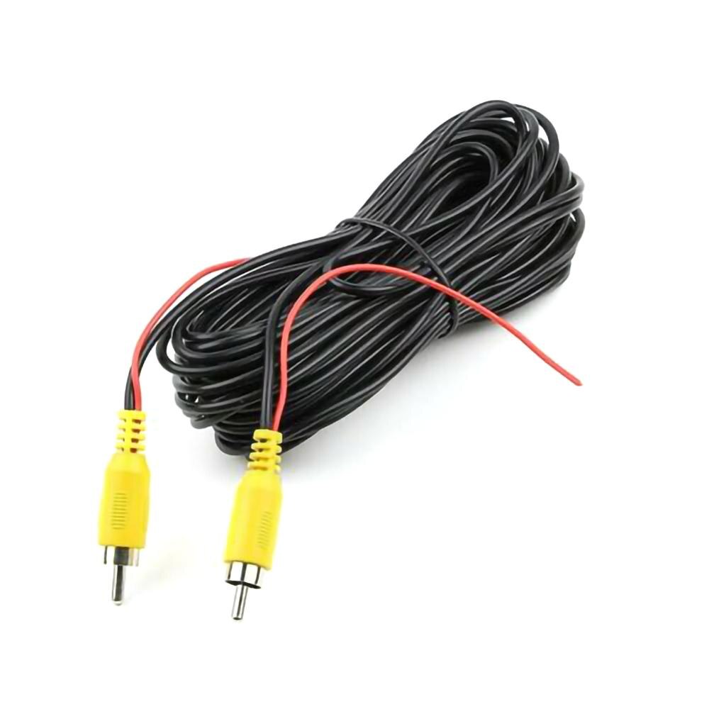 Cable de vídeo de 15 m para cámara de visión trasera de coche, Cable Universal RCA de 15 metros para conectar cámara de marcha atrás con Monitor Multimedia de coche