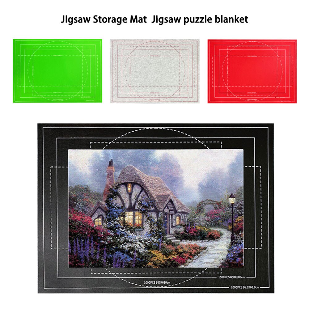 100X73Cm Puzzels Pad Jigsaw Roll Voelde Mat Playmat Puzzels Deken Voor Tot 2000 Stuks Opslag Puzzel rolle Matte Teppich Matte