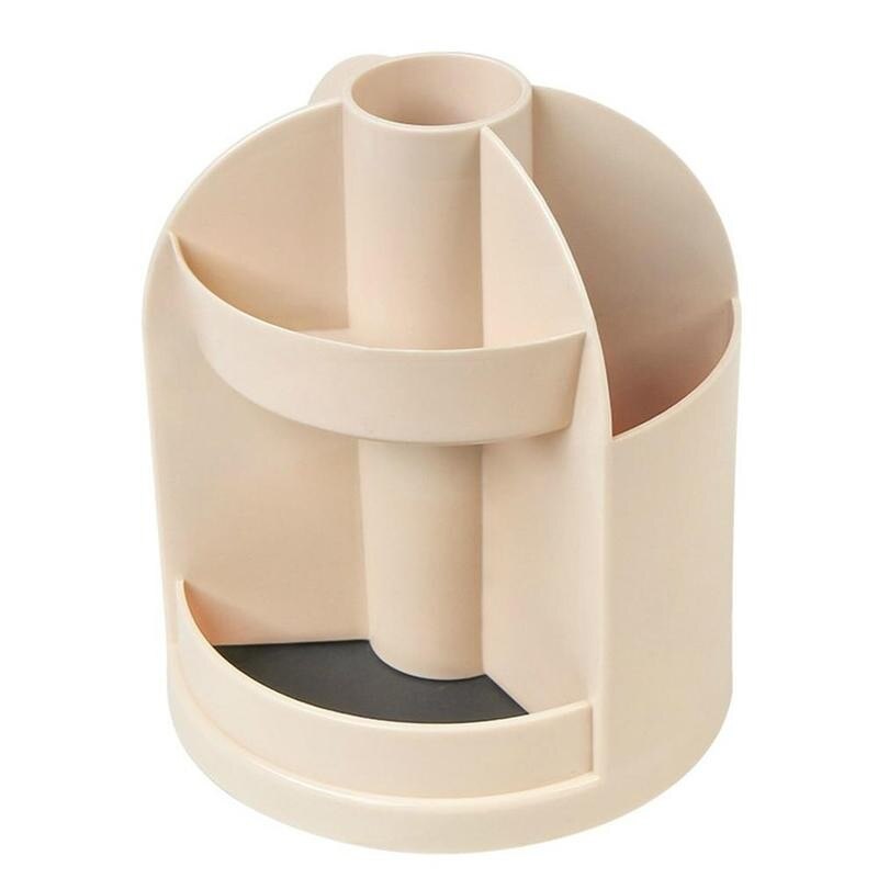 360 Degree Rotation Desk Pen Organizer Holder Caddy Pencil Storage Office Desktop Office Mesh Storage Small Object Containe G0F2