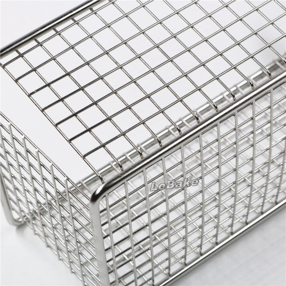 Top size 20*12cm Big holes rectangle Stainless steel frying potato chips dumplings basket oil sieve strainer for cooking