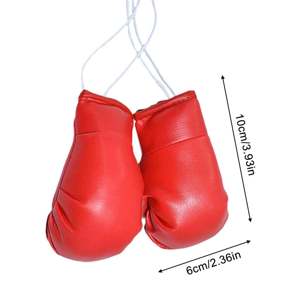 Mini-Boxhandschuhe, 2 Stück, zum Aufhängen, Boxhandschuhe für Auto, Spiegel, Miniatur-Boxhandschuhe, , Weihnachten, Ornament, zum Aufhängen von Erwachsenen und Kindern