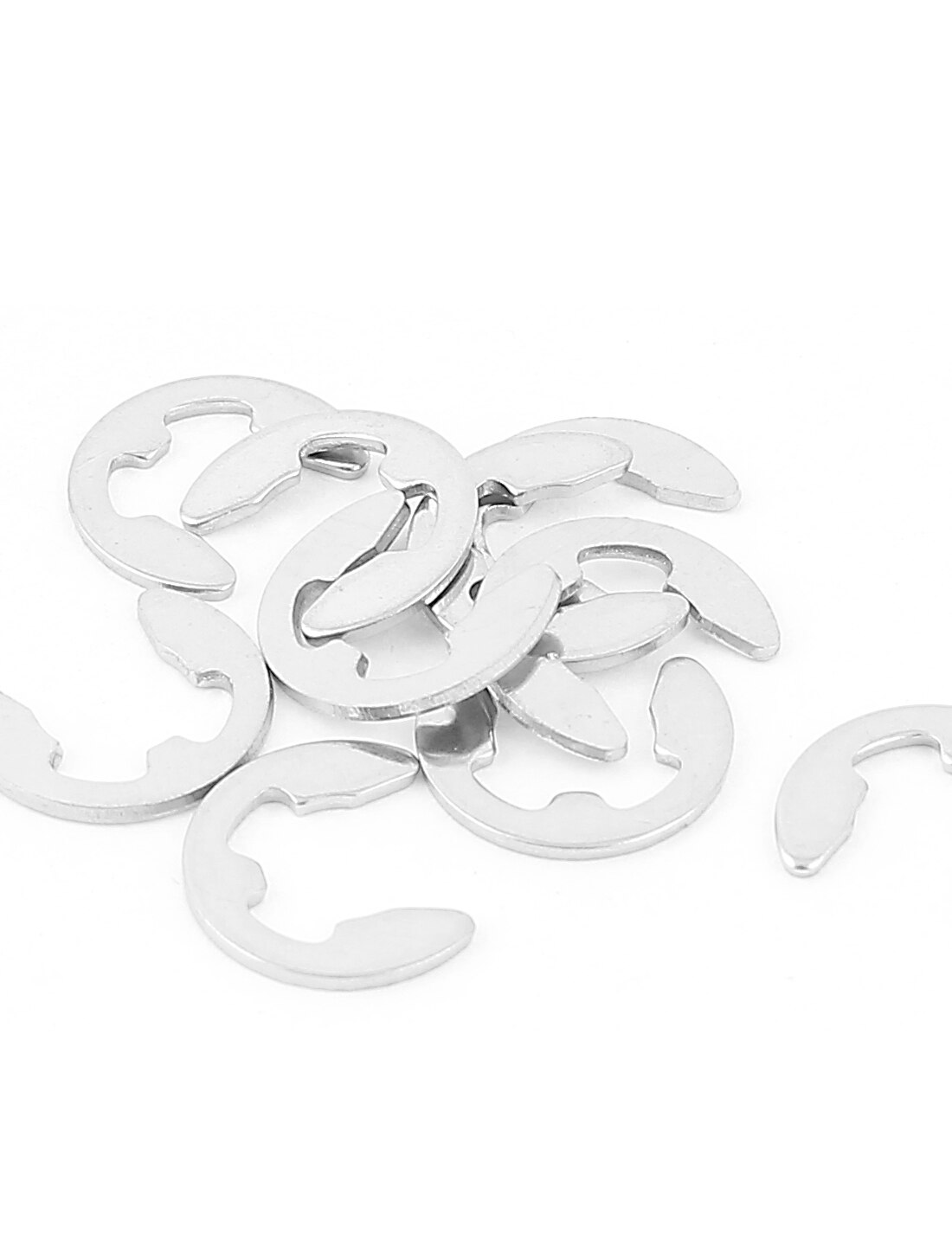 UXCELL 10Pcs 304 Stainless Steel Fastener External Retaining Ring E-Clip Circlip 7Mm