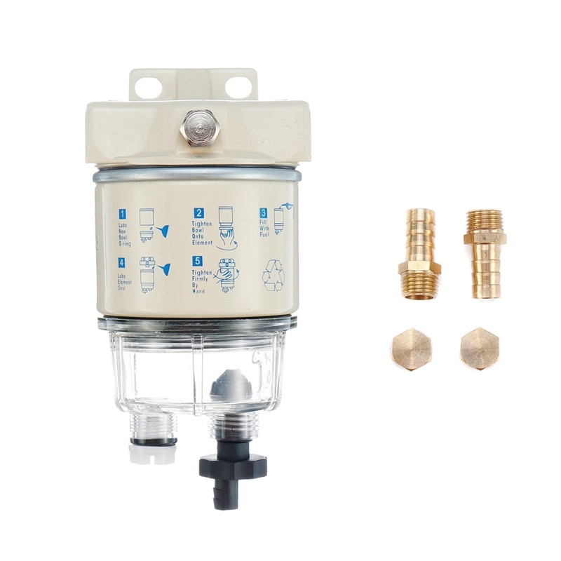 Fuel Water Separator Filter, Marine Fuel Filter Water Separator Complete Set Oil Water Separator S3213 Boat Outboard Engine Parts