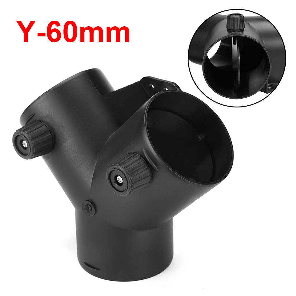 60Mm/75Mm Auto Verwarming Uitlaat Connector T/Y Socket Connector Verstelbaar Met Interne Flip Cover Geschikt Voor Webasto Verwarming: Black