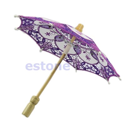 Sombrilla de papel de estilo tradicional chino, superventas, sombrilla de encaje bordado para decoración de boda: PL