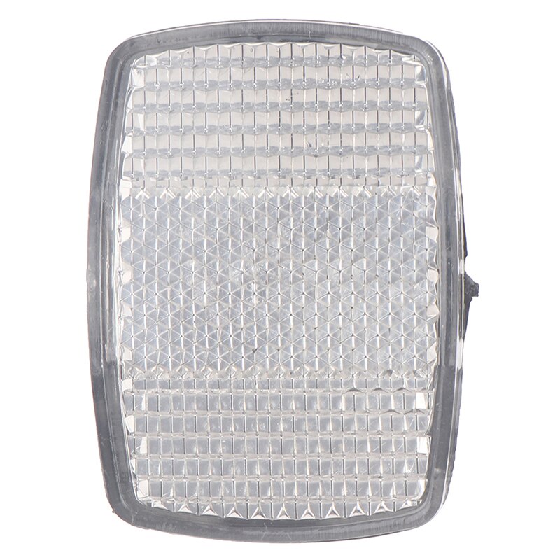 Bicycle Plastic Reflector Tail Light Reflector Front And Rear Warning Tail Light Bike Accessories: White