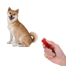 Qualified Dog Pet Click Clicker Training Obedience Agility Training Aid Wrist Strap D45SE1