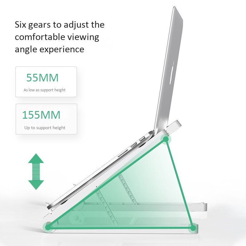 Laptop Stand Multifunctional Adjustable Heightening Rack Portable Heat Dissipation Office Folding Laptop Holder