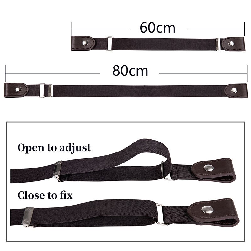Hi-Tie Easy Belt Without Buckle free Belts For Women Female waist Elastic stretch Jeans hidden Invisible