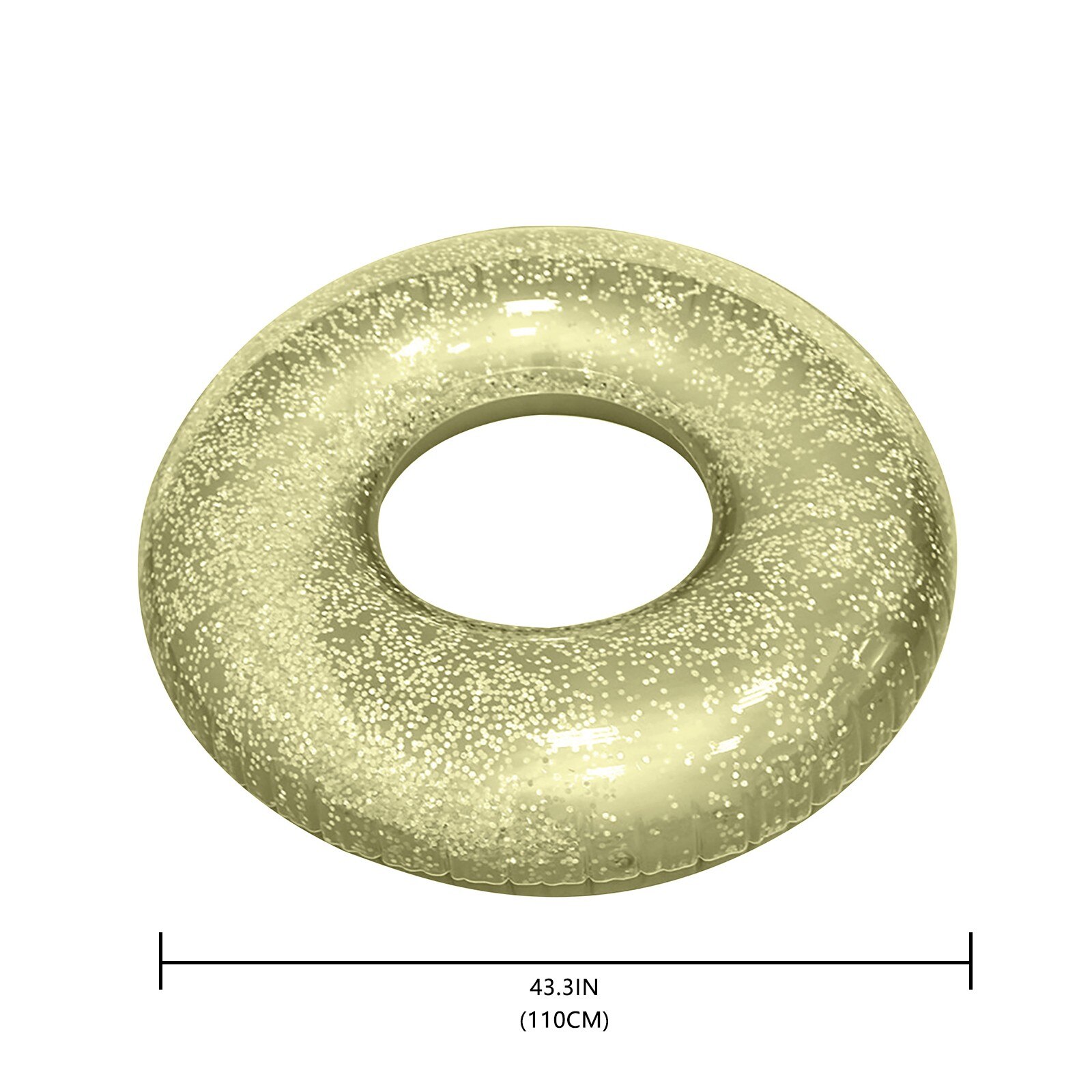 Aufblasbare Donut Schwimmen Ring Erwachsene und kinder schwimmen ring aufblasbare pailletten schwimmen rohr 39.37 ''PVC Sommer Sitz Ring