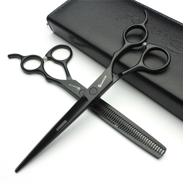 7 inch Cat and dog styling tools pet scissors up Curved scissors Animal scissors Cats Hair Cutting: Scissors set
