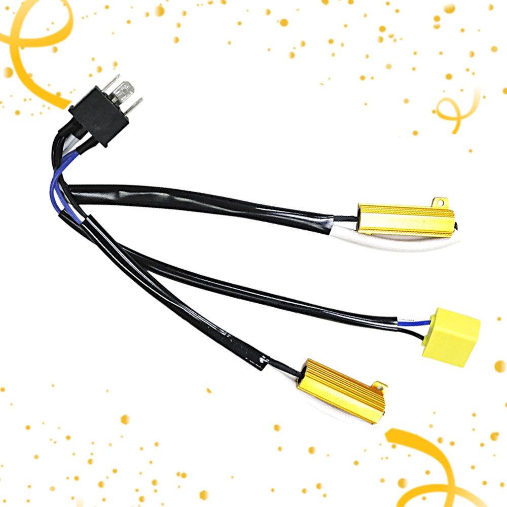 H4 Ecoder LED Headlights Decoder Resistor Free Error LED Load Resistor Decoder Warning Signal Error Canceller