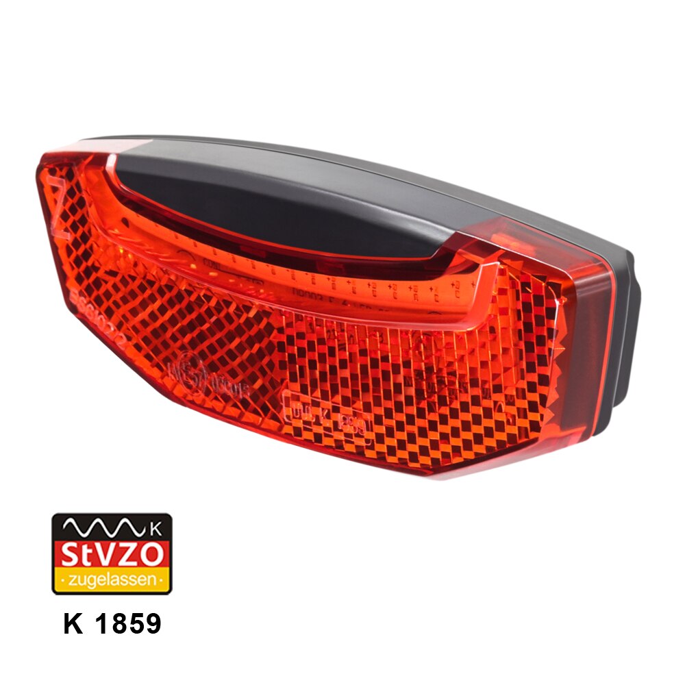 E-bike COB LED Rear Light 12V 24V 36V 48V Electric Bicycle Tail Light E-scooter Night Safety Warning Rear Lamp Red Rack Light: Rear Light