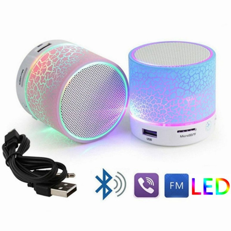 Portable Wireless Speakers Music Mini Speaker Miniledspeaker Electronics & Gadgets Black Rose Green Bluetoothspeakerforphone