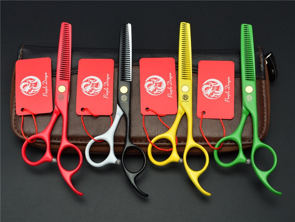 6 inch Hairdressing scissors set Straight Thinning Barber shears Personality Hair Cutting Shears