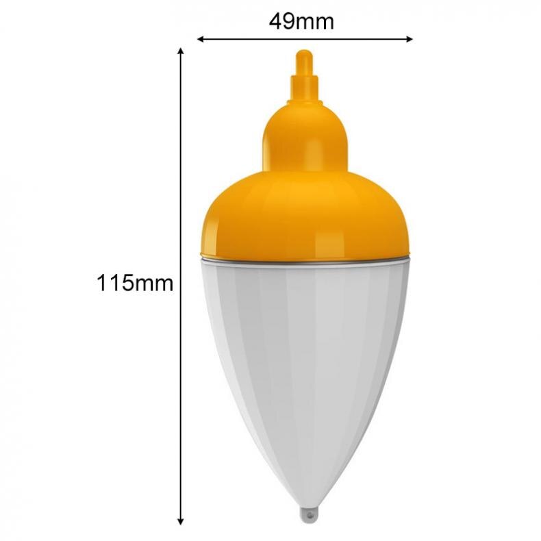 Galleggiante da pesca 50g Smart Sensor Elettrica Galleggiante Da Pesca Luce Stroboscopica Luminoso Mare Roccia Pesca Alla Carpa Galleggiante: WHITE